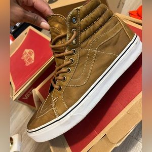 VANS SK8-HI REISSUE LEATHER BROWN GUATE